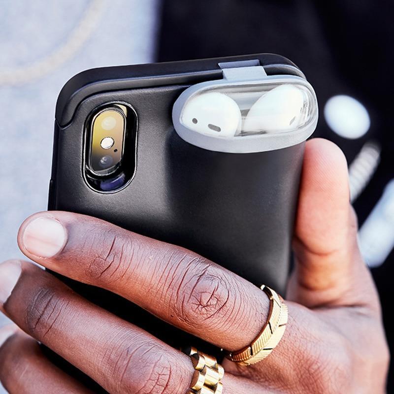 Phone Case with Built-In AirPods Holder