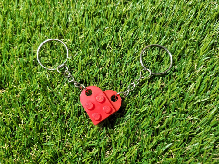Lego Heart Keychain Set 